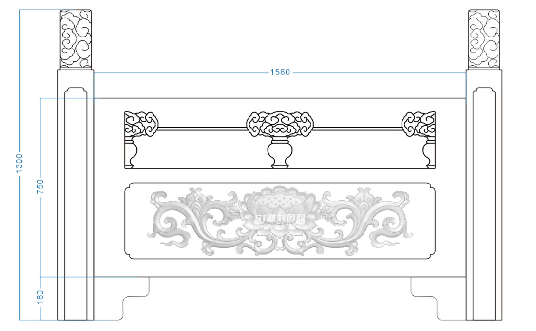 石欄桿設(shè)計圖